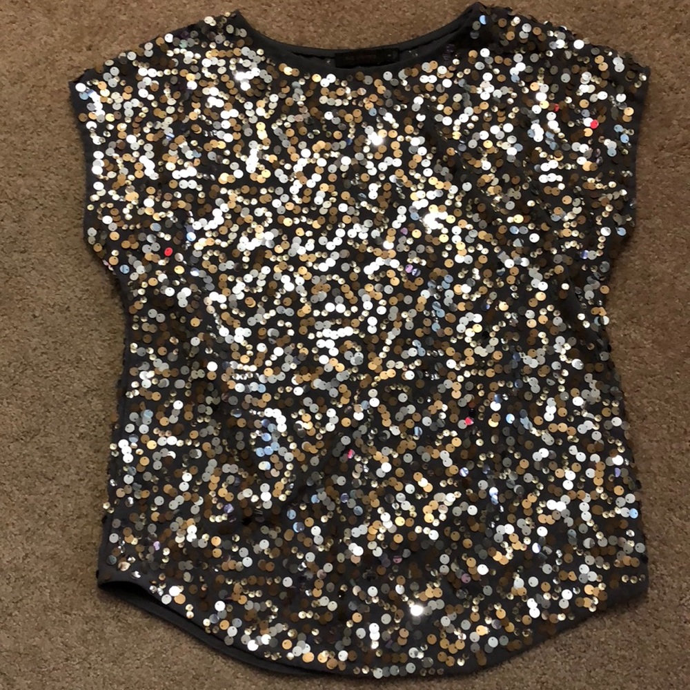 THE LIMITED Sequined Blouse